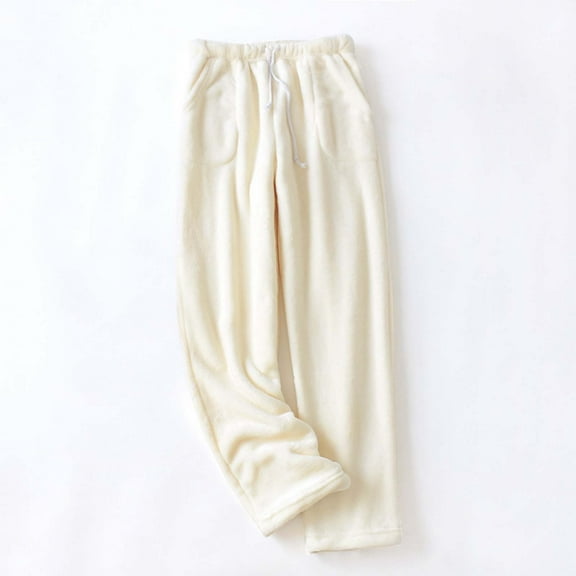 Womens Pajama Pants Drawstring Lounge Pants Women White Pants Women with Pockets Christmas Pajamas Pants for Women