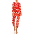thumbnail image 1 of Womens Fleece Pajama Set Pullover - Warm Pajamas for Winter, 1 of 3
