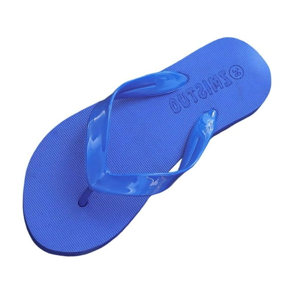 Womens Flip Flops Lightweight EVA Comfortable Beach Sandals, Blue Quick-Dry Casual Pool Shoes for Women,Size 37