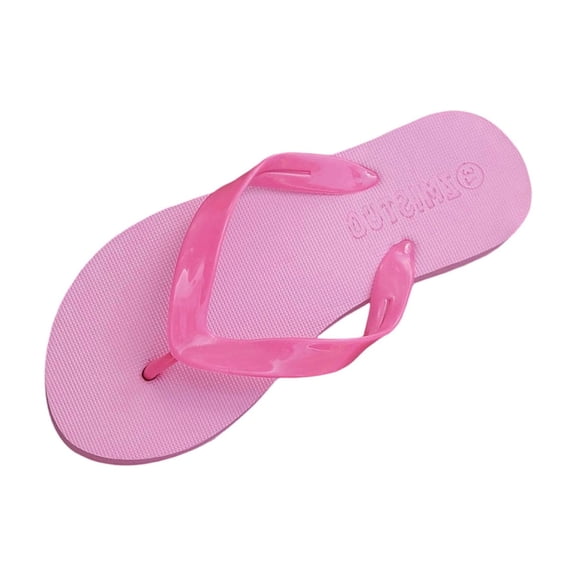Womens Flip Flops Pink EVA Lightweight Comfortable Sandals for Beach, Pool Quick-Dry Waterproof Casual Thong Shoes,Size 37