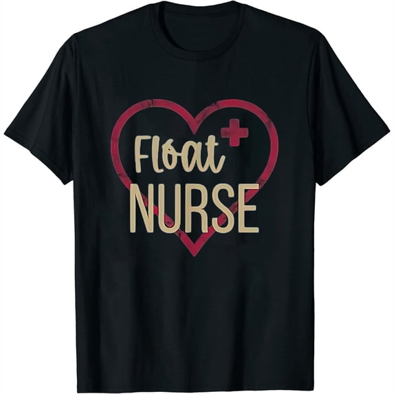 Womens Float Nurse Graphic Nurses And Nursing T-Shirt White 2X-Large
