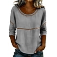 thumbnail image 1 of Womens Floral Babydoll Tops，Embroidered Tops Womens Summer Tops 3/4 Puff Sleeve Pleated Blouse Peasant Blouses Floral Blouses For Women Puff Sleeve Peplum Tops Lace 3/4 Sleeve Flowy Tunic M, 1 of 9