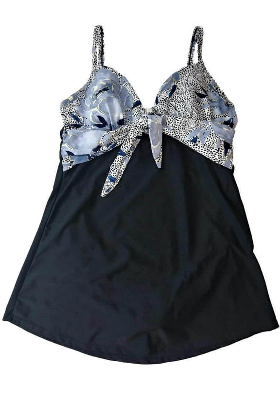 Womens Floral Cheetah Leopard Animal Print One Piece Swimming Suit Swim Dress