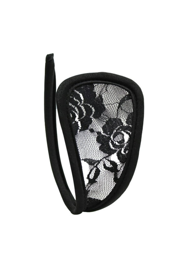 Womens Floral Lace C String Underwear Invisible Sexy Lingerie Solid Hollow Thong