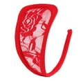 thumbnail image 1 of Womens Floral Lace C String Underwear Invisible Sexy Lingerie Solid Hollow Thong, 1 of 13