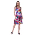 thumbnail image 1 of Womens Floral Print A-Line Tank Dress, 1 of 5