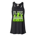 thumbnail image 1 of Womens Floss Like A Boss Flowy Racerback Tank Top T-Shirt, 1 of 1