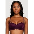thumbnail image 1 of Womens Flower Lace Scalloped Hem Balconette Bra, 1 of 5