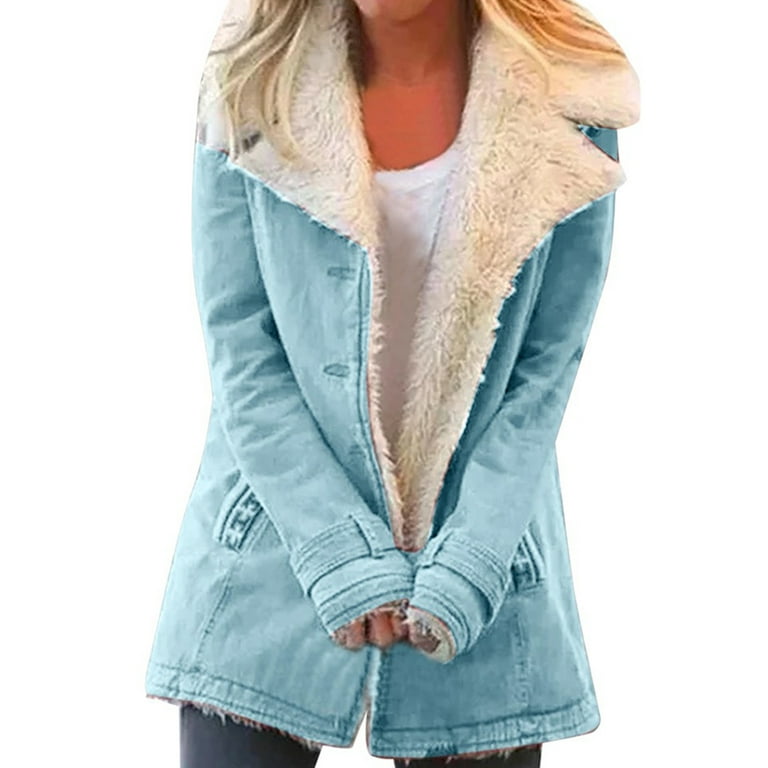Casual Street Buttons Fluffy Turndown Collar Outerwear(3 Colors) Casual Street Buttons Fluffy Turndown Collar Outerwear(3 Colors)