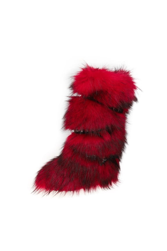 Womens Foot Slipper Boots Fluffy Comfortable House Shoes Fuzzy Anti-Slip Boots Winter Cozy Indoor Booties