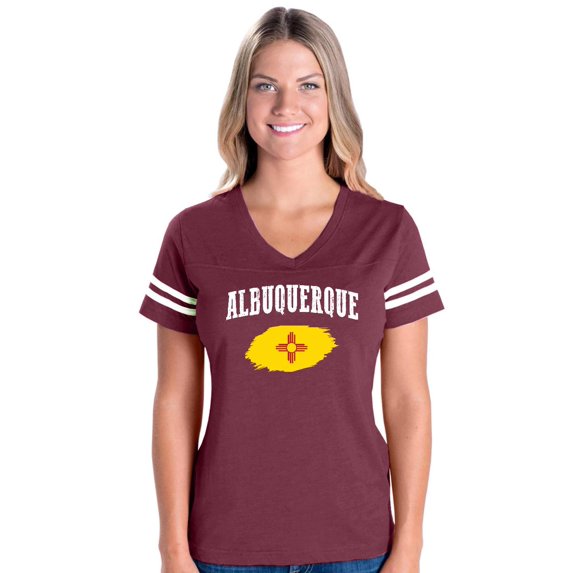 Womens Football Fine Jersey T-shirts - Albuquerque