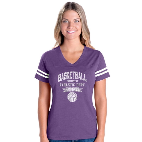 Womens Football Fine Jersey T-shirts - Basketball