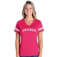 thumbnail image 1 of Womens Football Fine Jersey T-shirts - Chicago, 1 of 4