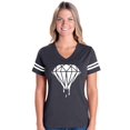 thumbnail image 1 of Womens Football Fine Jersey T-shirts - Diamond, 1 of 5
