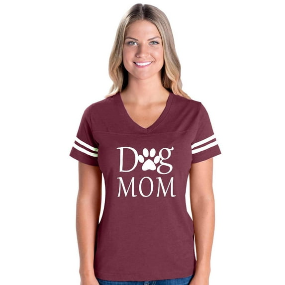 IWPF - Womens Football Fine Jersey T-shirts - Dog Mom