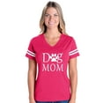 thumbnail image 1 of IWPF - Womens Football Fine Jersey T-shirts - Dog Mom, 1 of 4