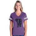 thumbnail image 1 of Womens Football Fine Jersey T-shirts - Elephant, 1 of 5
