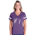 thumbnail image 1 of Womens Football Fine Jersey T-shirts - Hawaii, 1 of 5
