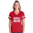 thumbnail image 1 of Womens Football Fine Jersey T-shirts - Hockey Mom, 1 of 5