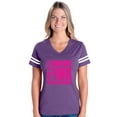 thumbnail image 1 of Womens Football Fine Jersey T-shirts - I Wear Pink For My Sister, 1 of 5