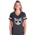 thumbnail image 1 of Womens Football Fine Jersey T-shirts - Kitty, 1 of 5