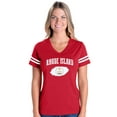 thumbnail image 1 of Womens Football Fine Jersey T-shirts - Rhode Island, 1 of 5