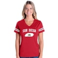thumbnail image 1 of Womens Football Fine Jersey T-shirts - San Diego, 1 of 5