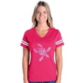 thumbnail image 1 of Womens Football Fine Jersey T-shirts - Sea Turtle Hawaii, 1 of 4