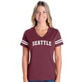 thumbnail image 1 of Womens Football Fine Jersey T-shirts - Seattle, 1 of 5