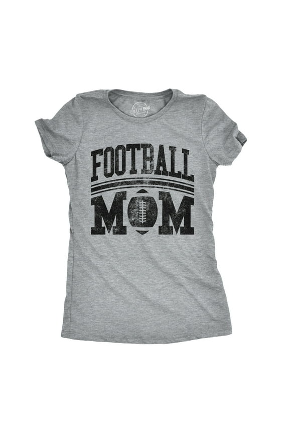 Womens Football Mom T Shirt Cute Sports Parent Tee for Ladies Womens Graphic Tees