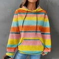 thumbnail image 1 of Womens Football Waffle Hoodie,Womens Hoodies Casual Long Sleeve Drawstring Waffle Pullover Tops Colorful Tie Dye Printed Loose Sweatshirt with Pocket Fall Clothes, 1 of 7