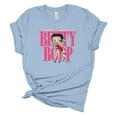 thumbnail image 1 of Womens Forever Fabulous Betty Boop Short Sleeve T-shirt Graphic Tee Graphic Tee-Light Blue-large, 1 of 4
