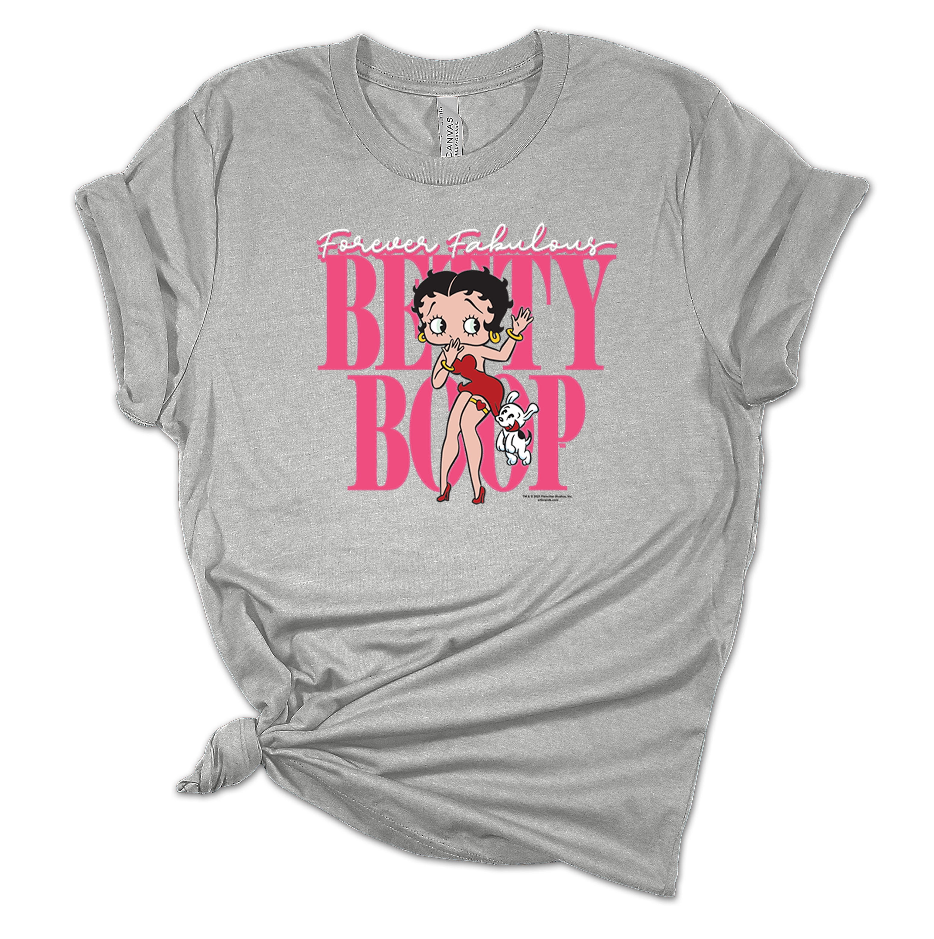 Womens Forever Fabulous Betty Boop Short Sleeve T Shirt Graphic Tee