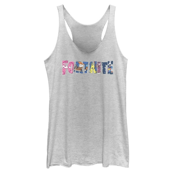 Womens Fortnite Classic Logo Character Fill Racerback Tank