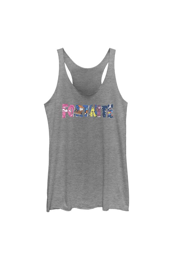Womens Fortnite Classic Logo Character Fill Racerback Tank