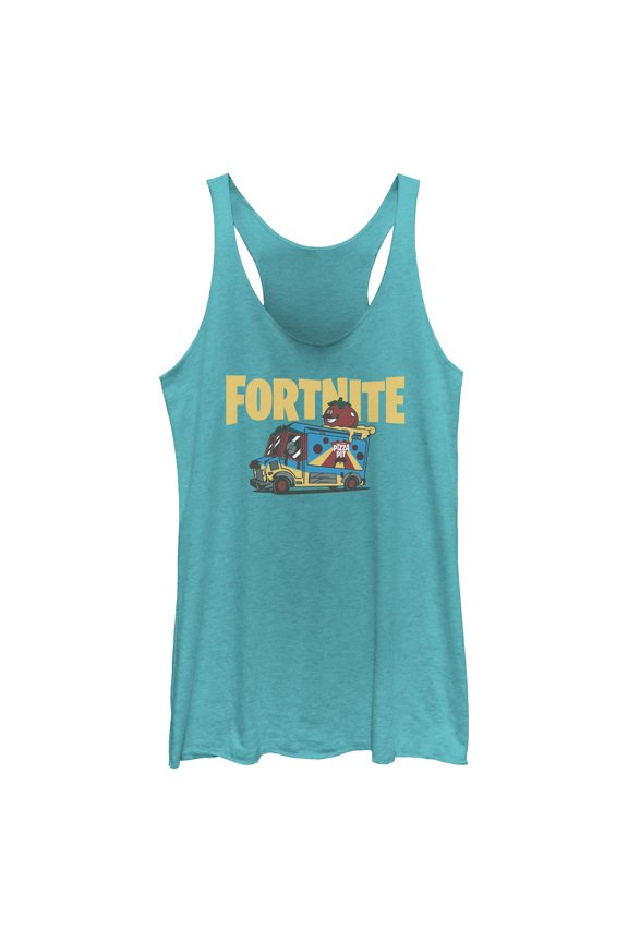 Womens Fortnite Uncle Pete's Pizza Pit Racerback Tank