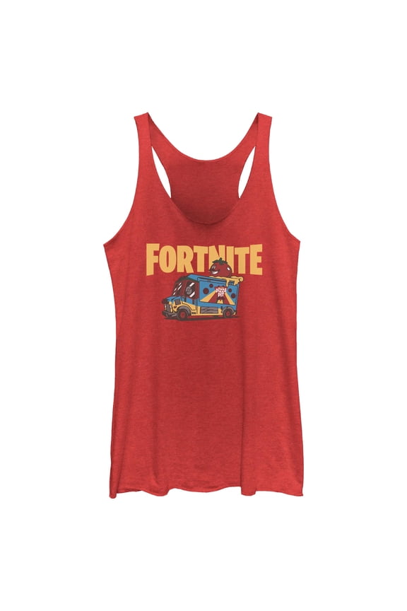 Womens Fortnite Uncle Pete's Pizza Pit Racerback Tank