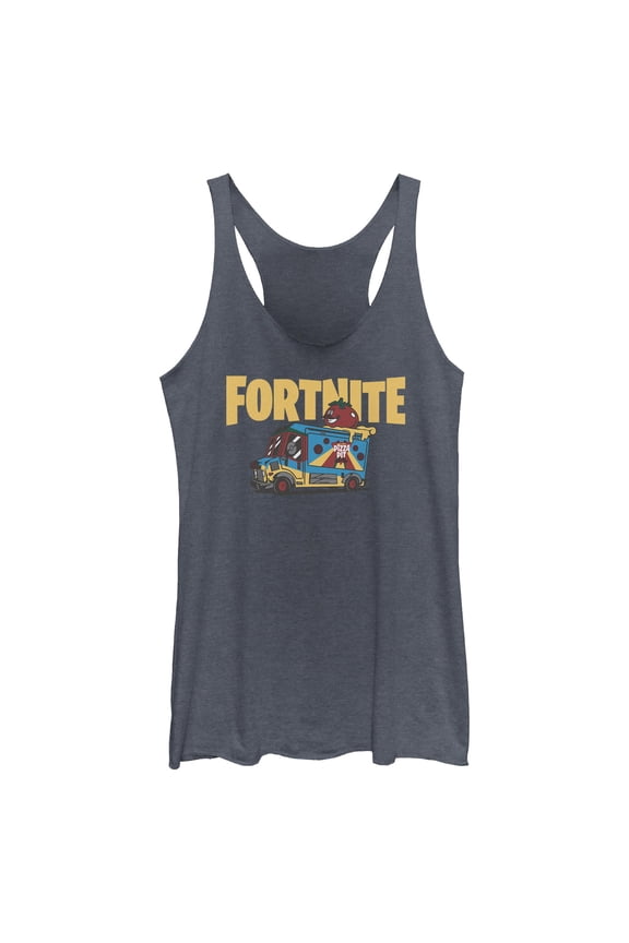 Womens Fortnite Uncle Pete's Pizza Pit Racerback Tank