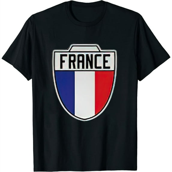 Womens France Football Jersey - French Soccer Unisex Short Sleeve Shirt (Purple, Xxx-Large) Black 4X-Large