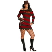 A Nightmare on Elm Street Miss Sassy Krueger Womens Halloween Fancy-Dress Costume for Adult, Plus Size