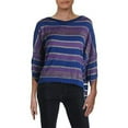 thumbnail image 1 of Womens Free People Love Me Too Dolman Sweater Blue Combo L, 1 of 1