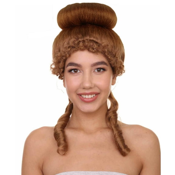 Womens French Colonial Historical Wig | Auburn Cosplay Wigs | Premium Breathable Capless Cap