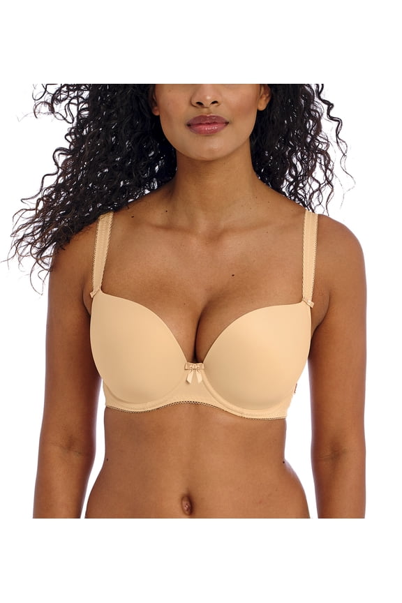 Womens Freya Lingerie Deco Moulded Underwire Plunge Bra 4234 Nude 36G