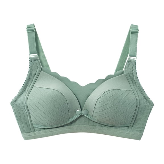 Womens Front Buckle Nursing Bras Comfort Free Wire Maternity Bras Bralettes Casual Vest Style Cotton Bra