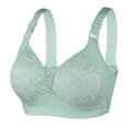 thumbnail image 1 of Womens Full Coverage Bras, Deep V Bras for Women No Underwire Comfort Wireless Bralettes Seamless Plunge Everyday Push Up Bra Sexy Lace M-3XL, 1 of 5