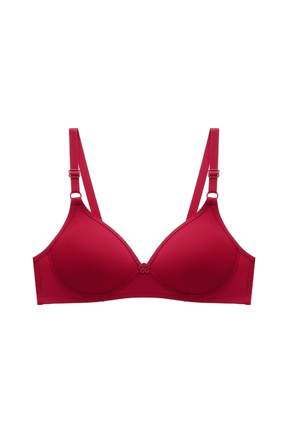 Womens Full Coverage Bras, Push Up Bras for Women Back Fat Smoothing Bra Comfort Lightly Underwire T-Shirt Bra Mothers&nbsp;Day&nbsp;Gifts