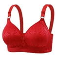 thumbnail image 1 of Womens Full Coverage Bras, Womens Plus Size Lace Comfort Minimizer Bra Non Padded Unlined Underwired Support for Heavy Breasts L-5XL, 1 of 7