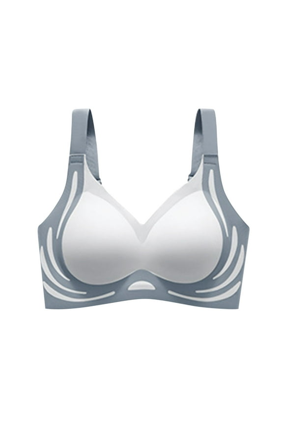 Womens Full Coverage Shelf Support Push-Up Bras Ultra Comfort Soft 18 Hour Full-Coverage Bra Non-Slip Anti-Sagging Seamless Bra Training Yoga Bra