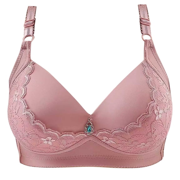 Womens Full Figure Bras Elder Ladies Large Size Compression Push up Underwire Bra Comfy Breathable Wirefree Underwear