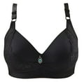thumbnail image 1 of Womens Full Figure Bras Elder Ladies Large Size Compression Push up Underwire Bra Comfy Breathable Wirefree Underwear, 1 of 3